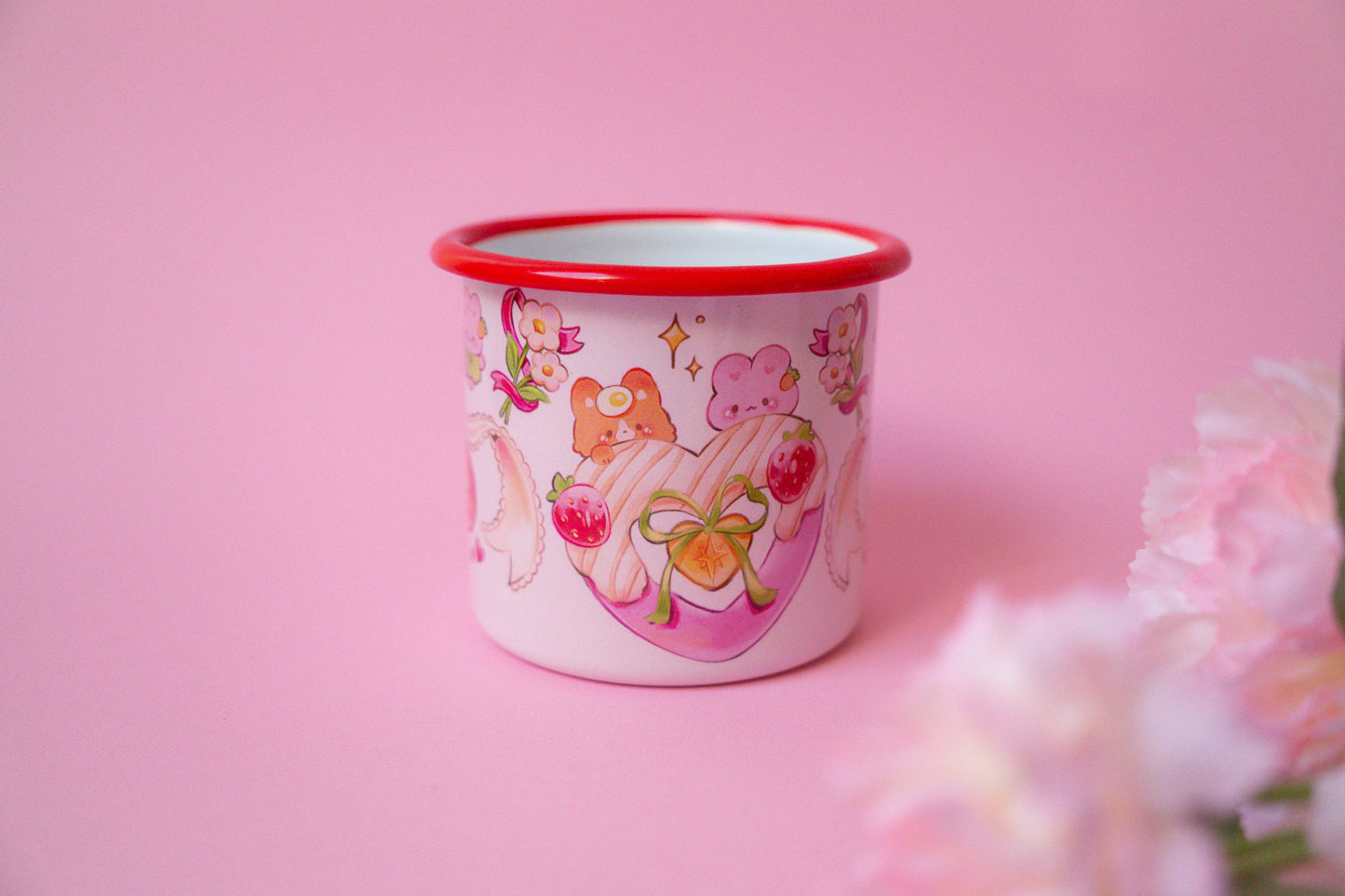 Enamel Mug 'Ethereal Coquette'