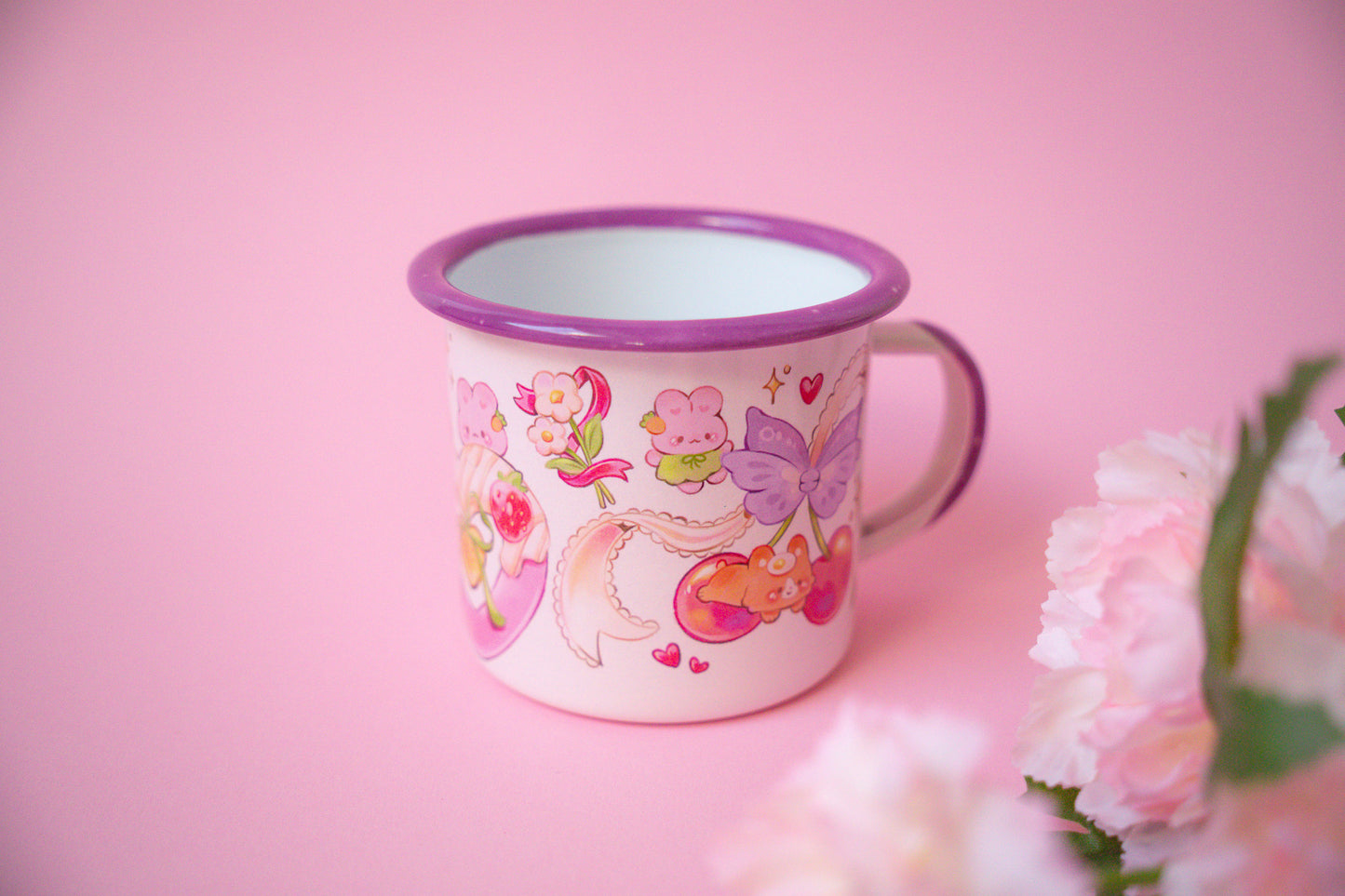 Enamel Mug 'Ethereal Coquette'