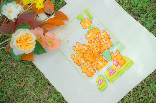 Corgi Claw Game Machine Tote Bag