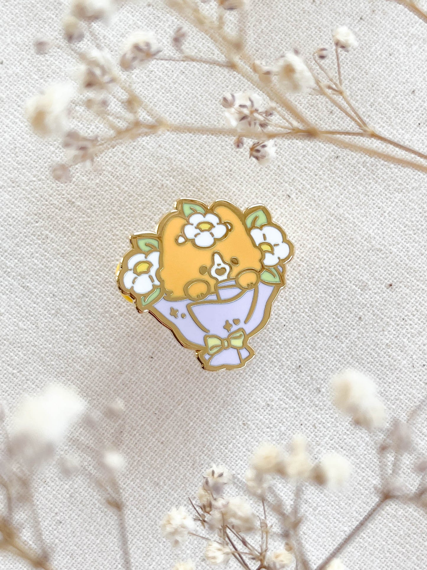 Mochi Lavender Bouquet Enamel Pin