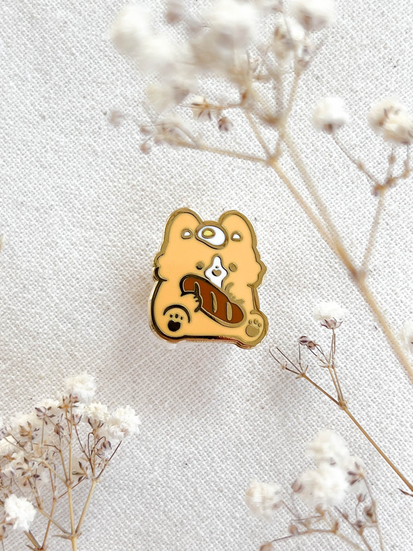 Mochi's Baguette Enamel Pin