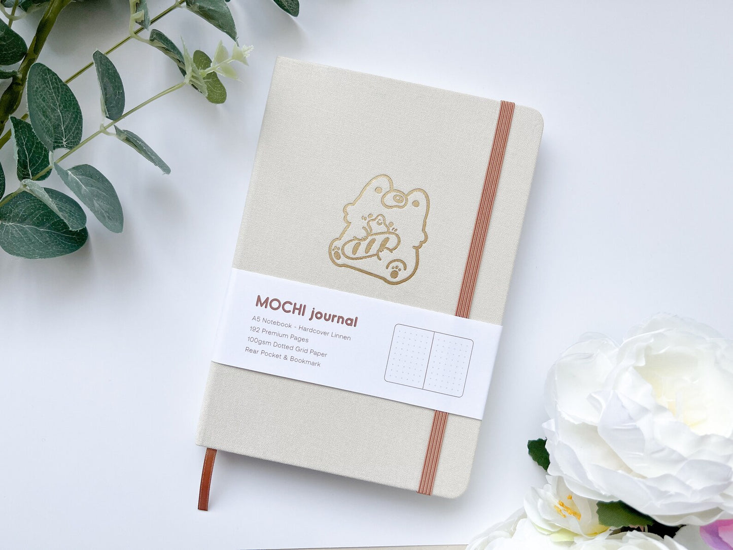 Corgi Bullet Journal Linen Beige
