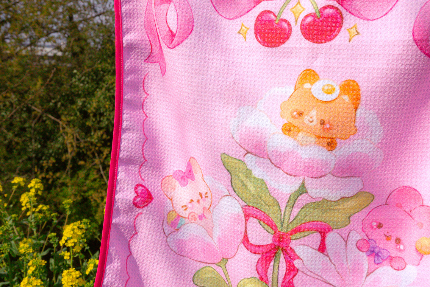 Microfibre Tea Towel 'Ethereal Coquette'