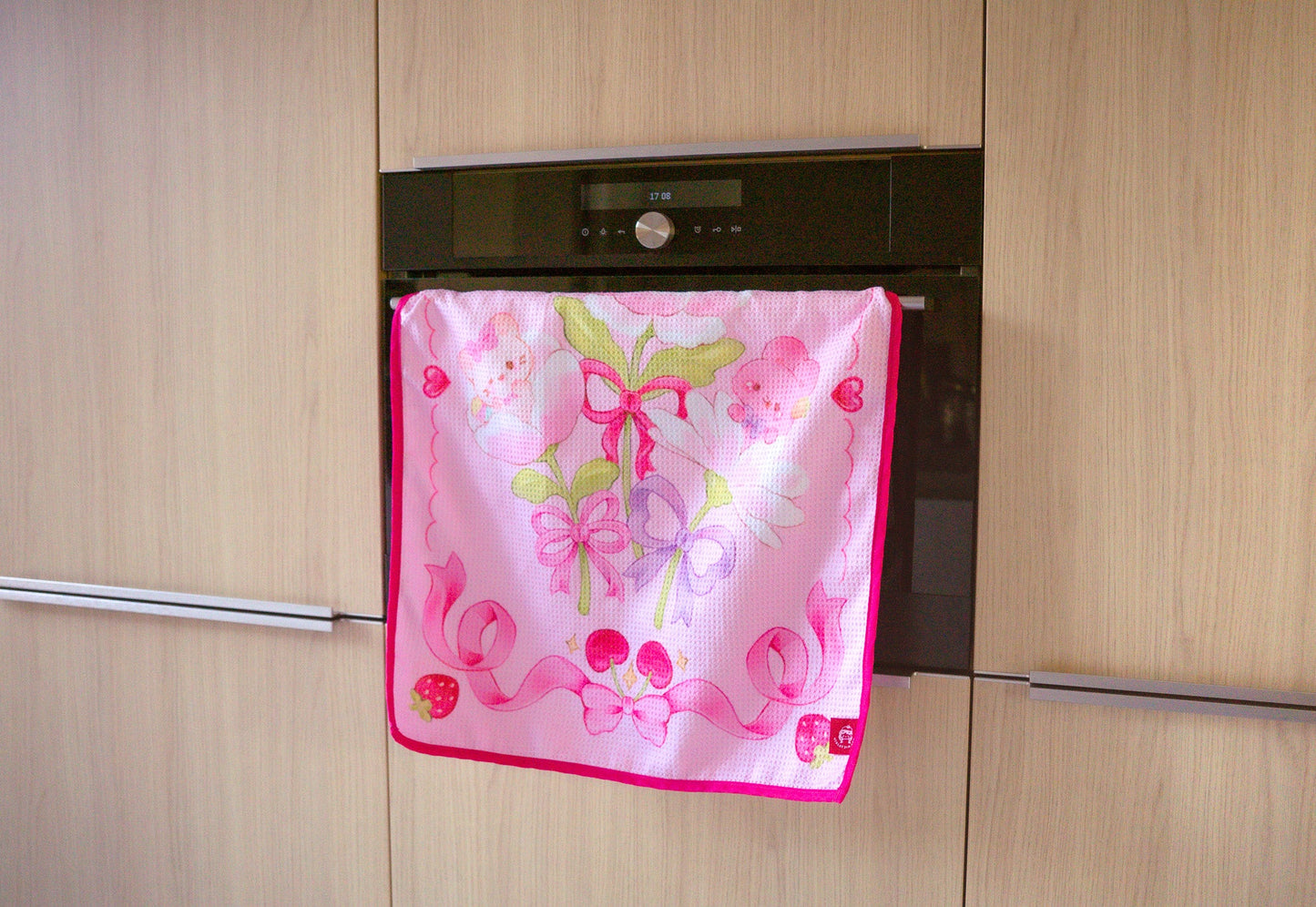 Microfibre Tea Towel 'Ethereal Coquette'