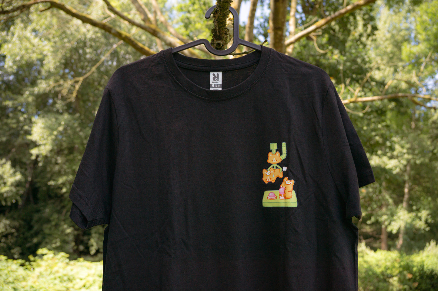 Corgi Claw Game Machine T-shirt - Black