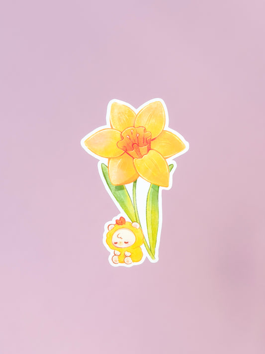 Spring Floral Bento Die Cut Sticker