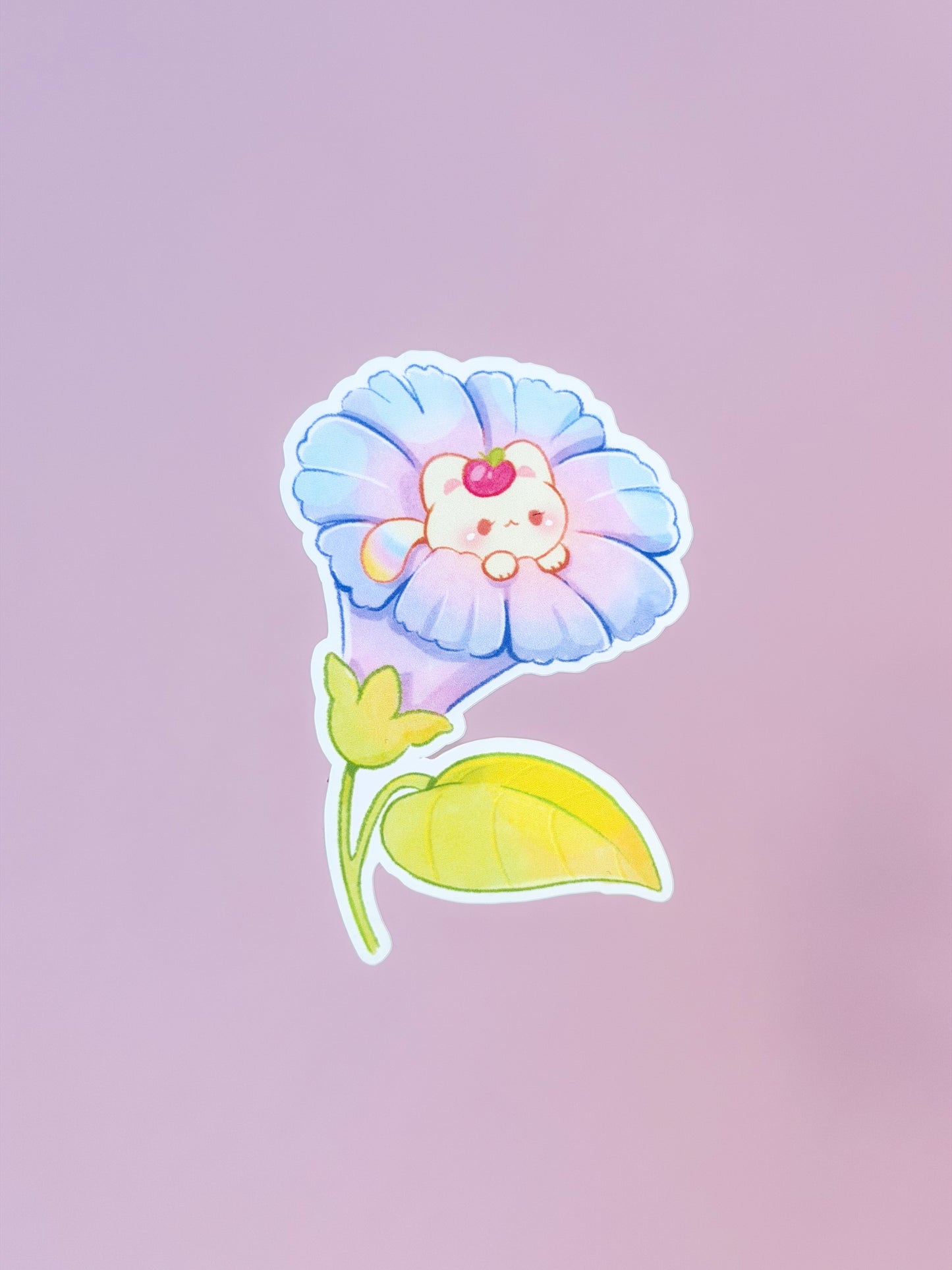 Spring Floral Plumo Die Cut Sticker