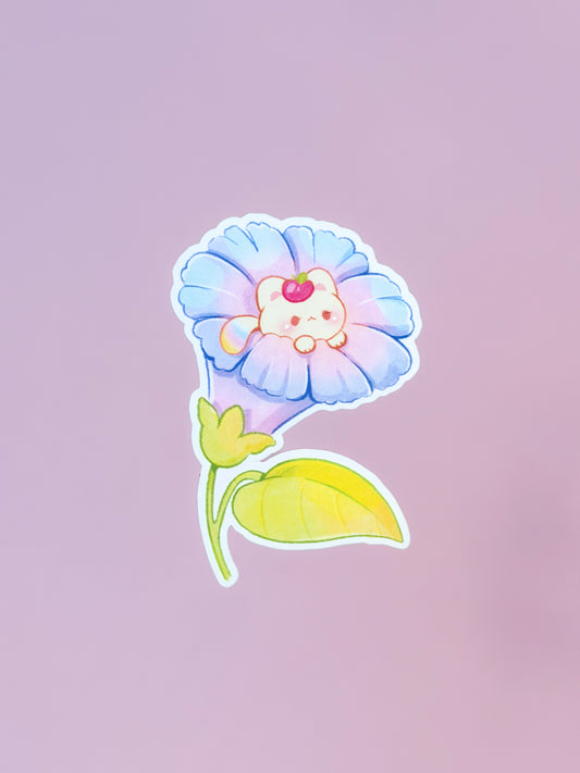 Spring Floral Plumo Die Cut Sticker