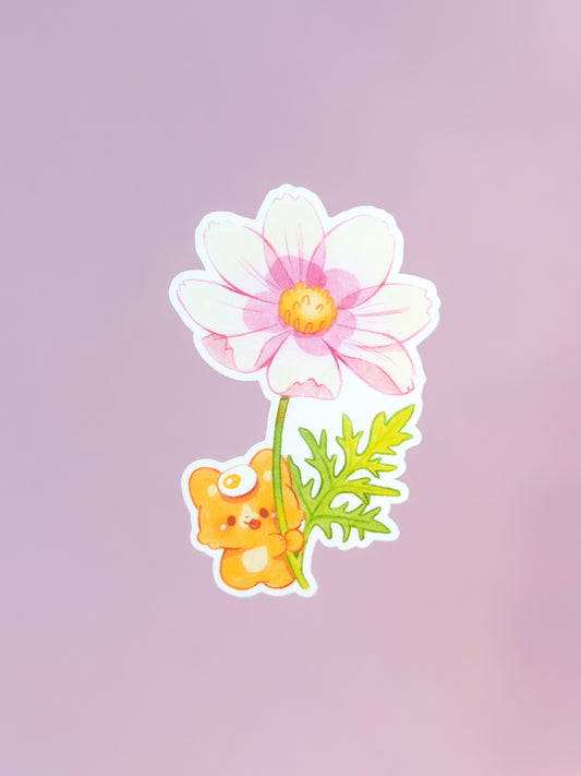Spring Floral Mochi Die Cut Sticker