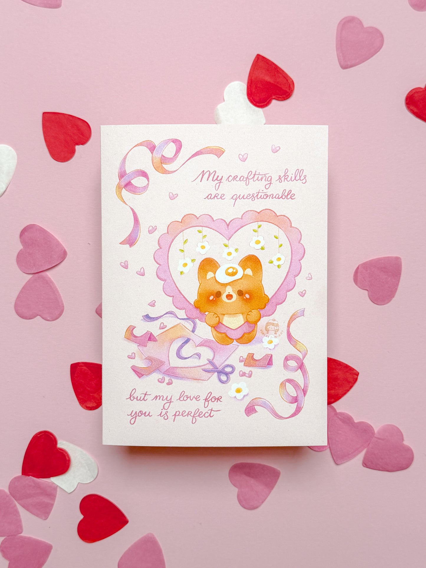 Valentine's Greeting Card Crafty Mochi