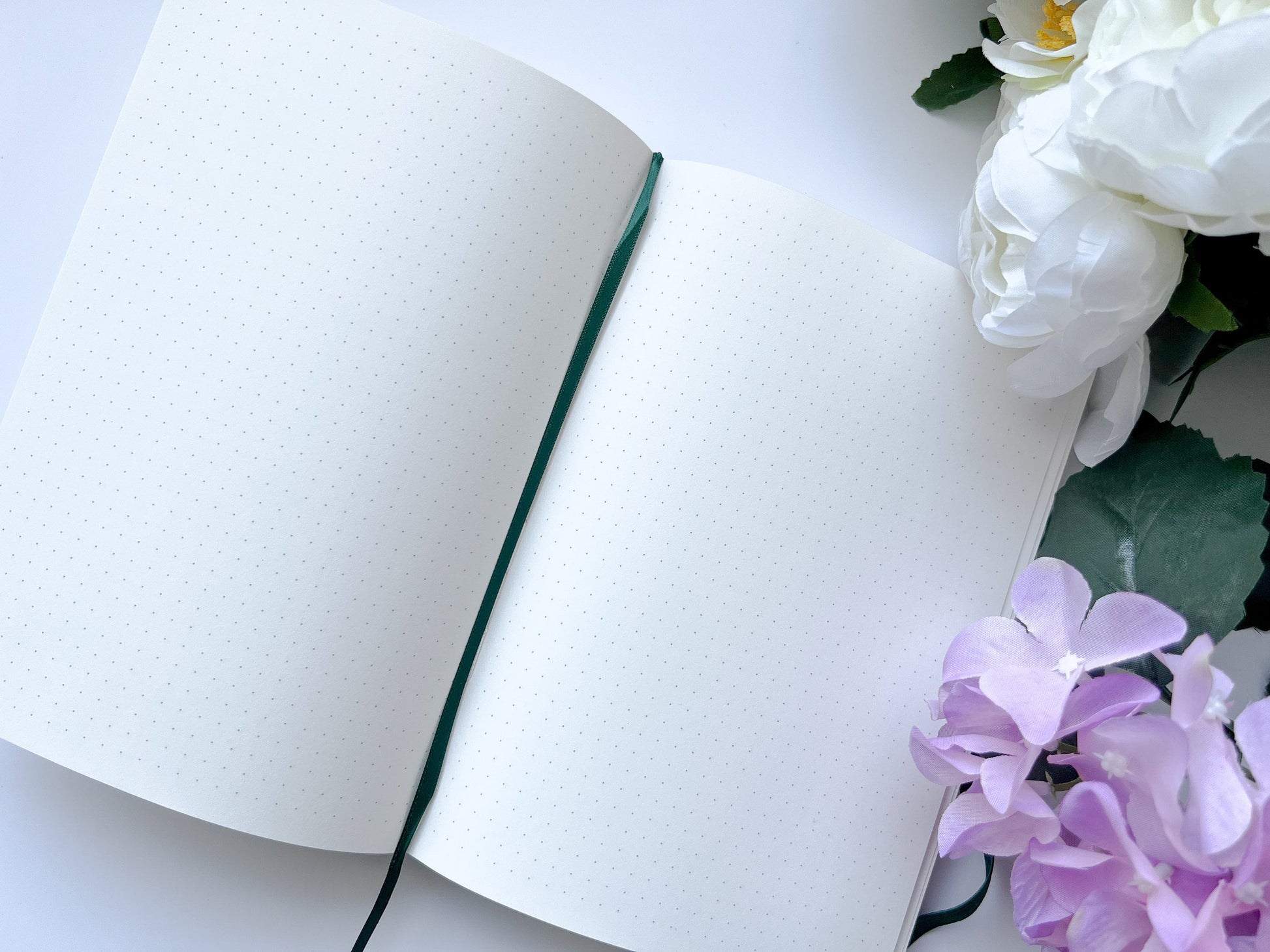 Forest Green Bullet Journal Notebook with Dotted Pages