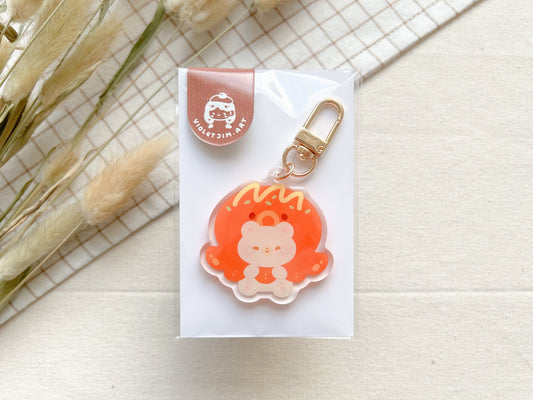 Takoyaki Bento Bear Acrylic Keychain